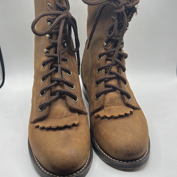 Laredo Lace Up Western Boot - Picture 2 of 10